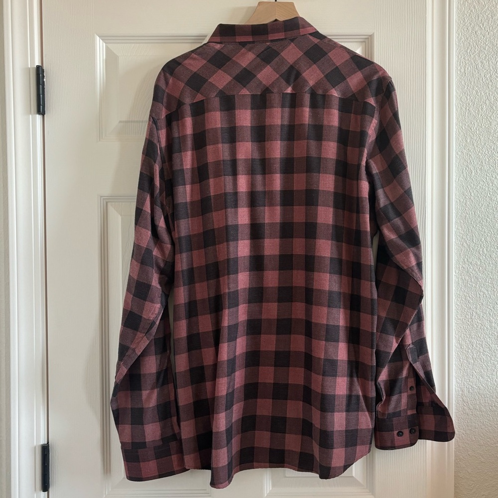 Travis Mathew Gingham Check Button Up - image 2